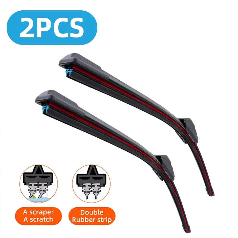 For Toyota Land Cruiser 100 200 J150 Prado J90 Front Windscreen Wipers Double Rubber Car Wiper Blades Car Accessories