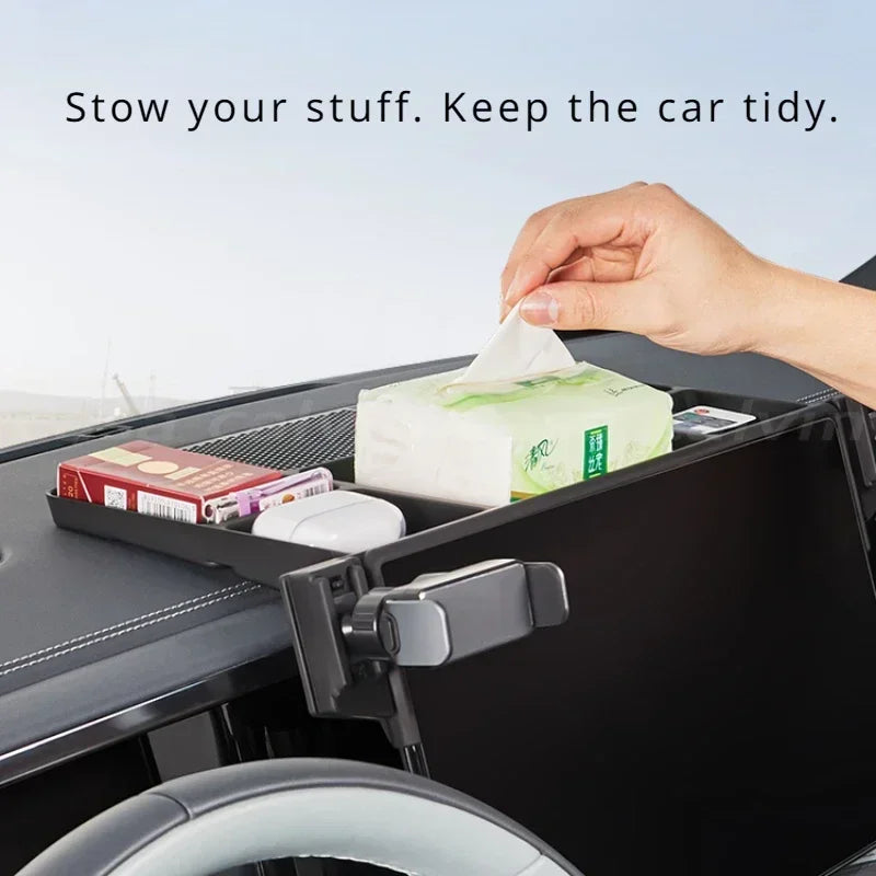 Car Navigation Cell Phone Holder Holder Center Screen Rear Storage Box  For BYD Leopard 5 Interior Refit Accessories