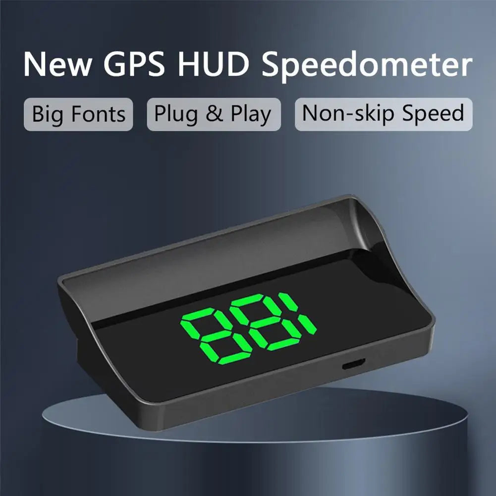 M2 Head Up Display Car Universal Speedometer KMH/MPH HUD USB Cable Plug & Play GPS & Beidou Dual Satellite System