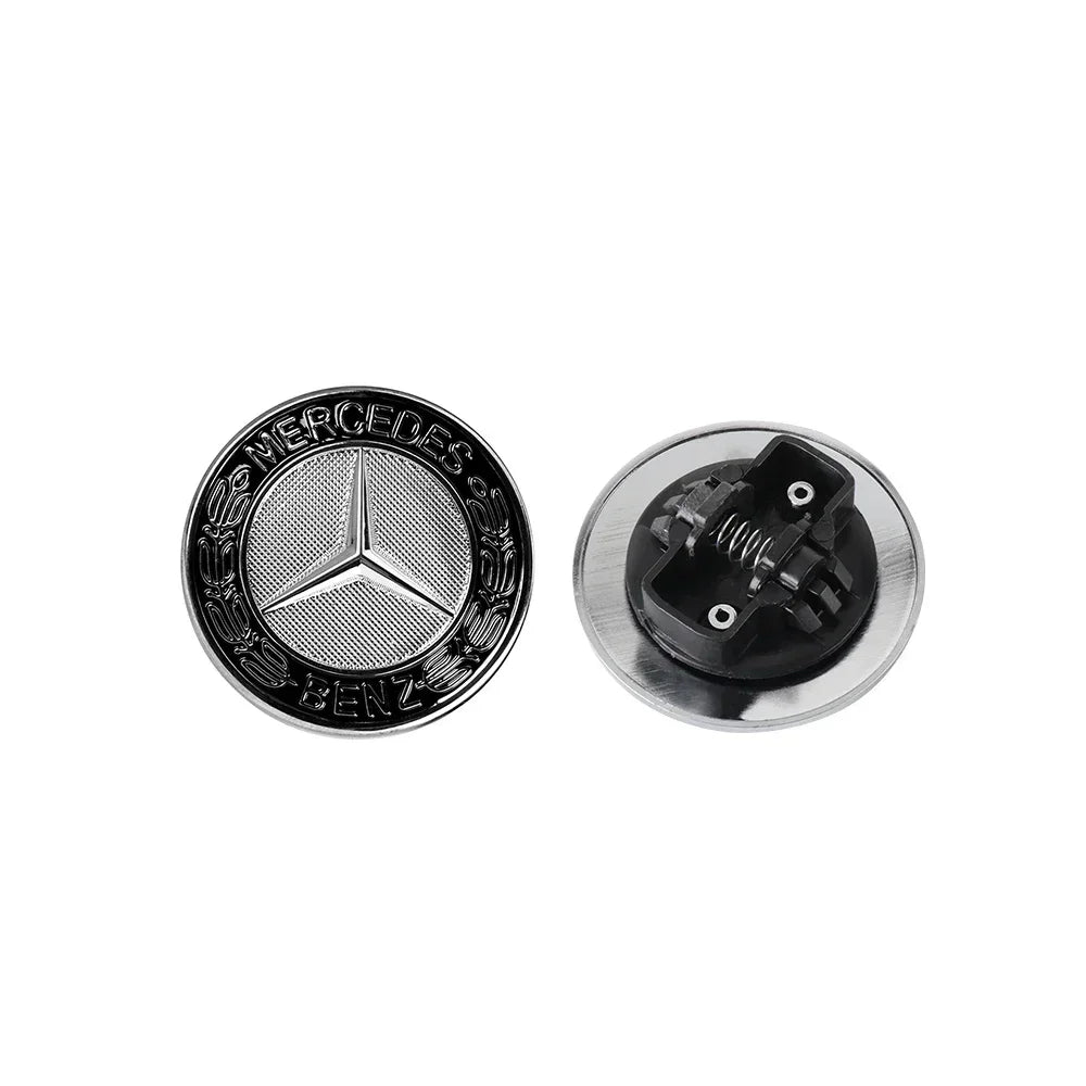 Car Metal 57mm Flat Hood Emblem Front Badge Logo For Mercedes Benz AMG W212 W213 W205 W177 W247 W176 CLS CLA CLK CLG GLS X253