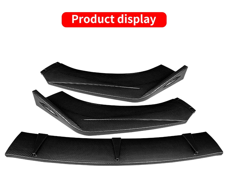 For Hyundai Elantra 2021 2022 2023 Car Front Bumper Splitter Lip Body Kit Spoiler Diffuser Deflector Decorative Strip Shovel ABS