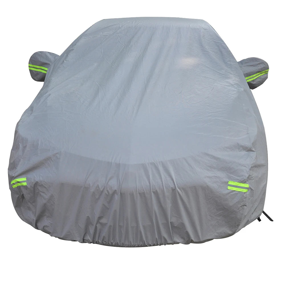 Vislone Universal Full Car Cover Outdoor Indoor UV Protection Sunscreen Heat Protection Dustproof  Scratch-Resistant Sedan Suit