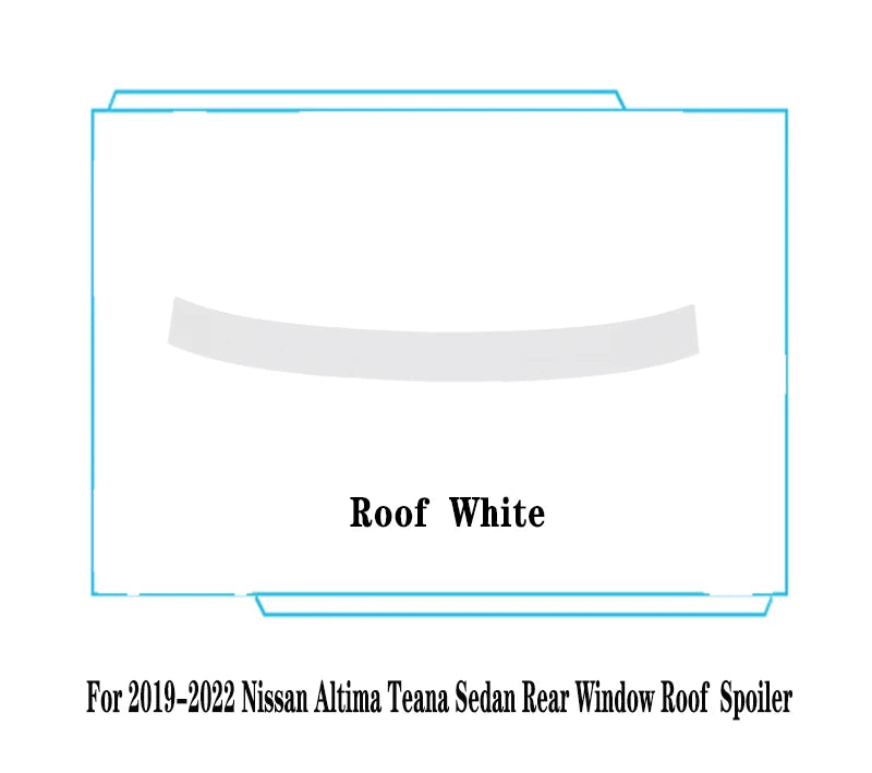 For 2019--2022 Nissan Altima Teana Rear Trunk Spoiler M4 Style Rear Window Roof Spoiler ABS Material Tuning Body Kit Accessories