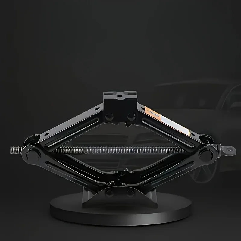 1 Set 1Tons Foldable Car Jack Hand-operated Horizontal Type 1 Tons Car Jack Car Tire Repair Tool