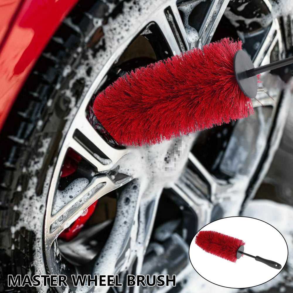 45cm Car Wheel Rim Tire Cleaning Brush Soft Bristle Cleaner Non Scratch Car Detailing Washing Tool Soft Bristle Cleaner Car Care