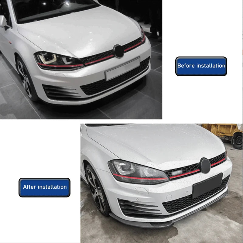 Car Front Bumper For Volkswagen Golf 7 MK7 GTI GTD R Rline 2013-2016 Car Spoiler Lower Splitter Lip Diffuser Exterior Body Kit