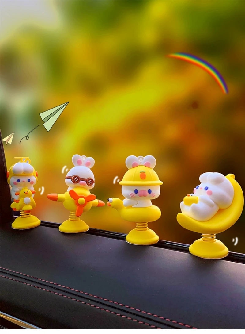 Shake Happy Creative Car Ornament Electric Car Shaking Ornament Personalized Car Relaxation Fun Ornament Desktop Decoration