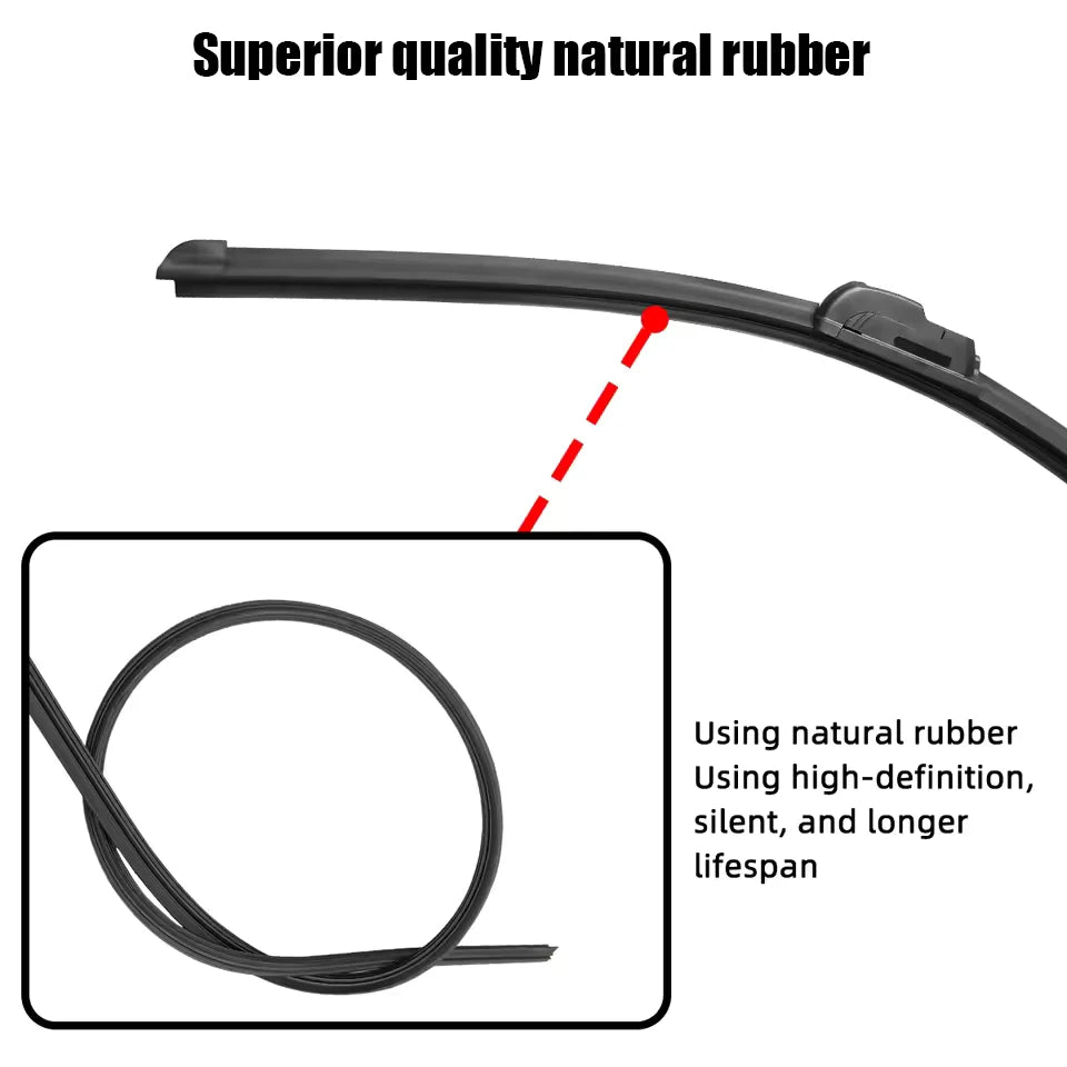 Front Wiper Blades For Honda Civic 2004-2023 2018 2019 2020 2021 2022 2017 Windscreen Windshield Window Auto Accessories 24"+19"