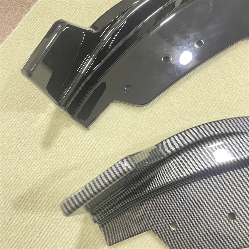 Car Front Bumper Splitter Lip Body Kit Spoiler Diffuser Black Accessories For BMW 3 Series G20 LCI M Sport 320i 325i 2023+