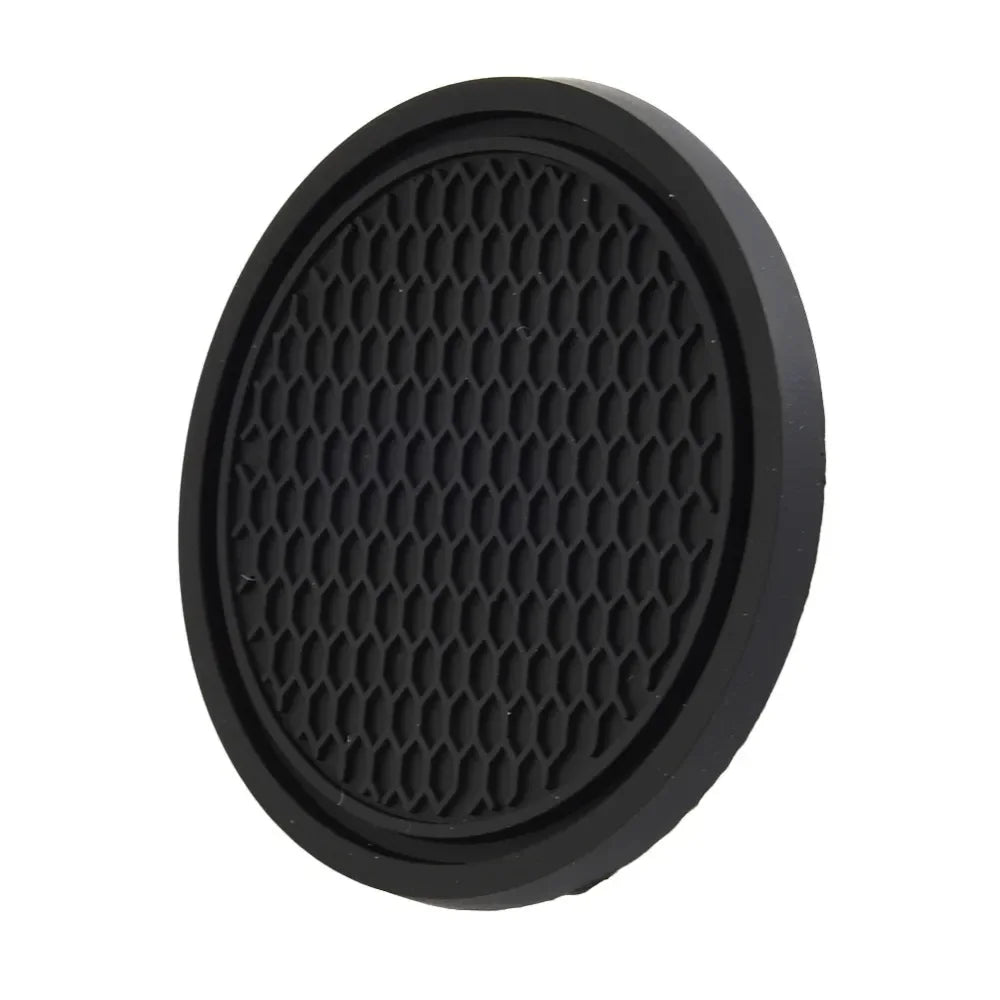 2pcs Black Car Auto Cup Holder Anti Slip Insert Coasters Pads Interior Accessories For Most Cups Accessories