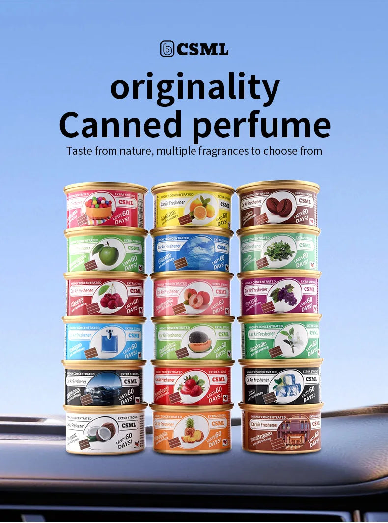 Best-selling Wooden Block Canned Car Aromatherapy, Car Fragrance Paste, Deodorizing Air Freshener, High-end Solid Perfume