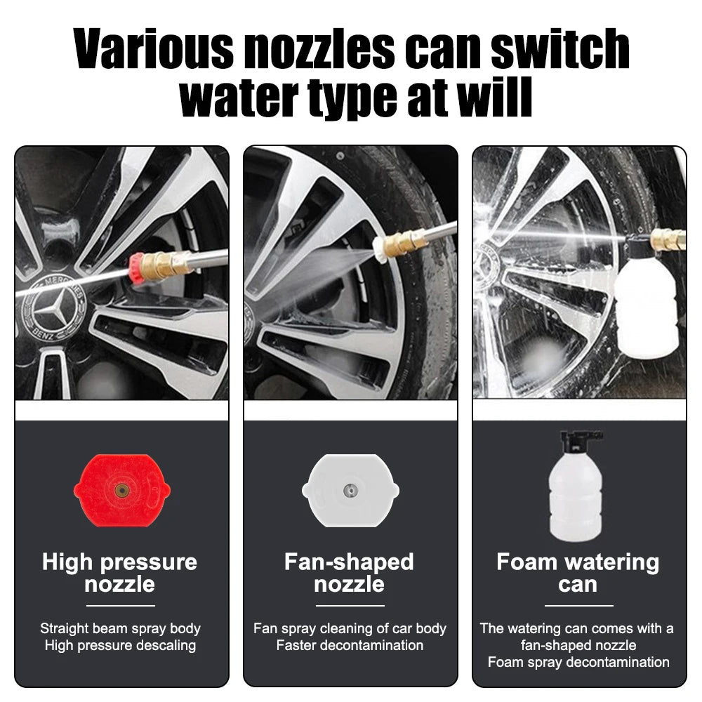 20000mAh Portable Cordless Pressure Washer 300W 60Bar Foam Generator Spray Cleaner Suitable for Car Washing Garden Watering