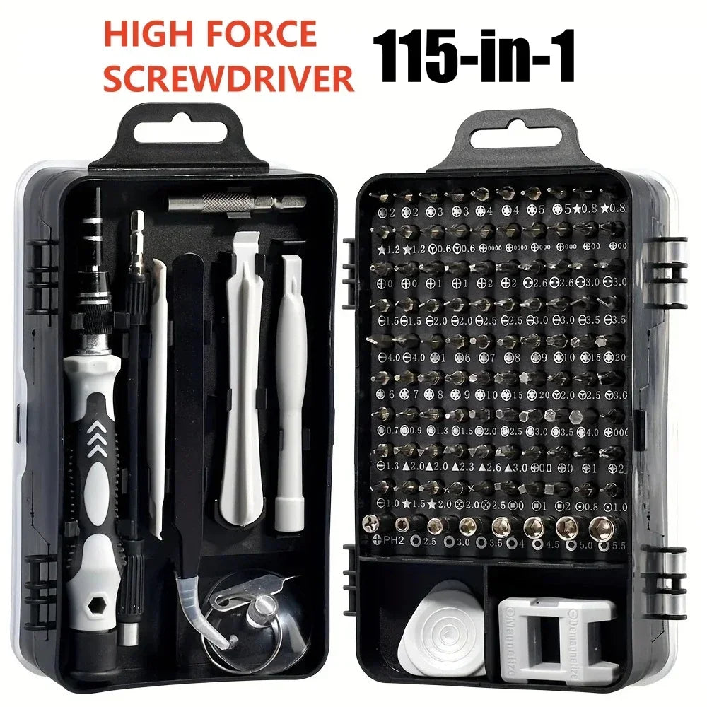 Magnetic Precision Screwdriver Set 115 in 1 Electronics Repair Tools Professional Nut Driver for Laptop Phone PC Maintenance