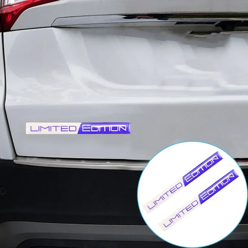 1 Pair 3D Emblem Limited Edition Styling Car Stickers Badge Decal Sticker Auto Door Bumper Trunk Body Side Decor Sticker