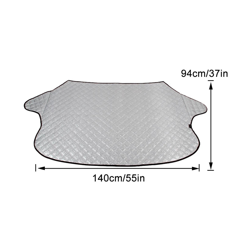 Car Windshield Mirror Reflective Bar Cover Sun Shade Protector Winter Snow Ice Rain Dust Frost Guard Aluminium Film Universal
