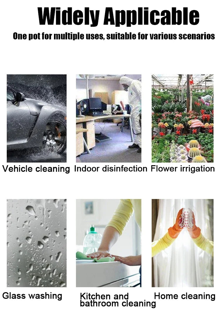 1.2L Car Wash Spray Bottle Wash Can Hand-held Car Wash Watering Car Home Gardening Air Pressure Sprayer Cleaning Tools
