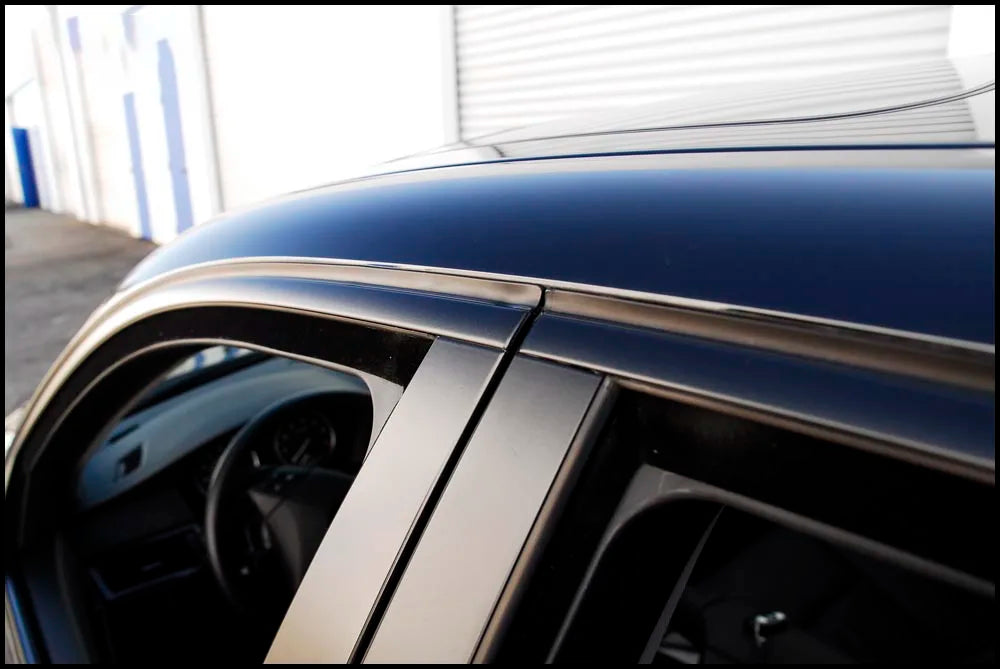 Black Matt Vinyl Wrap Foil Tape Roll Matte Black Stripes Window Trim Film Car Sticers Decal For Car Interior Pillar