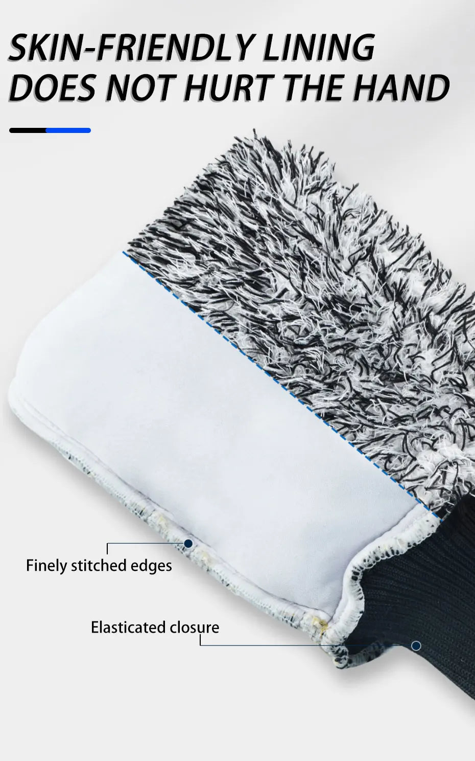 SEAMETAL Car Wash Microfiber Wheels Brush Non-Slip Ultra Soft Car Cleaning Gloves Mitt Car Wheel Spokes Brushes Car Accessories