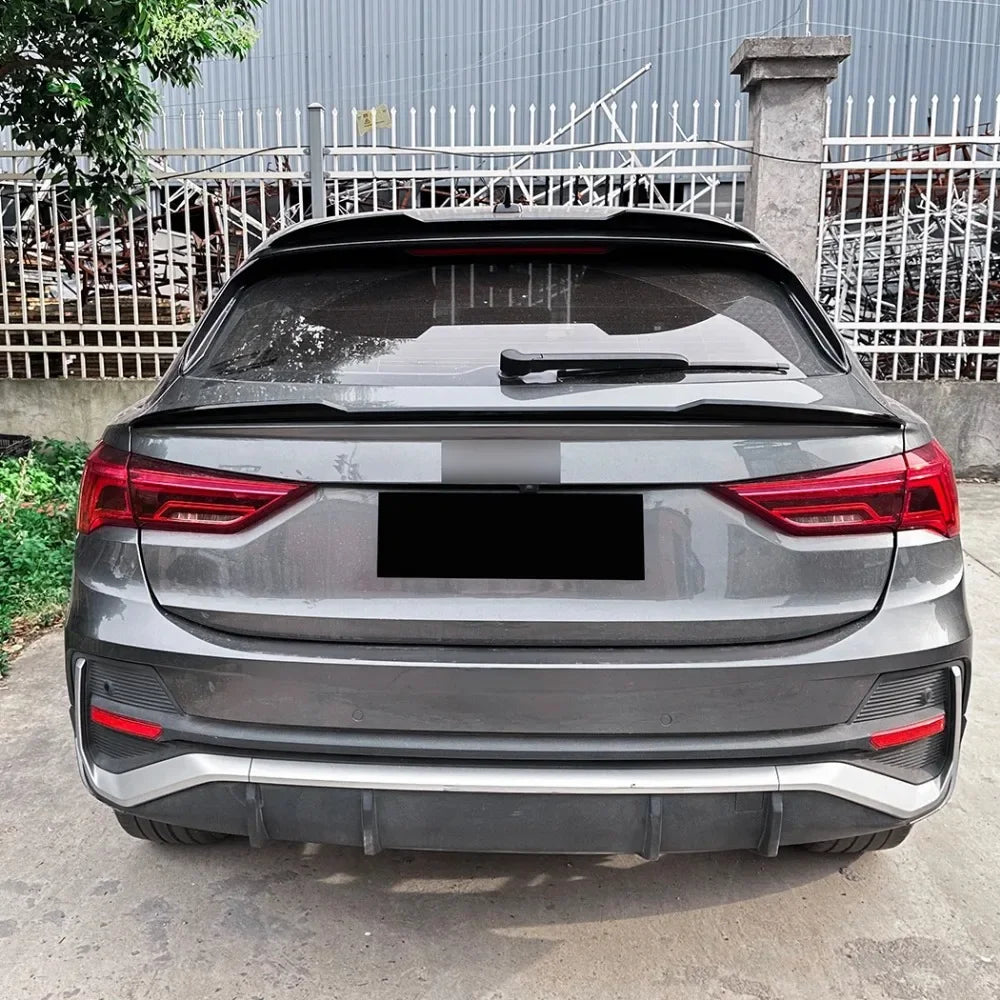 Rear Trunk Lid Top Mid Wing Spoiler Lip Tuning For Audi Q3 F3 Sport back 2019 2020 2021 2022 2023 2024 Auto Accessories Body Kit