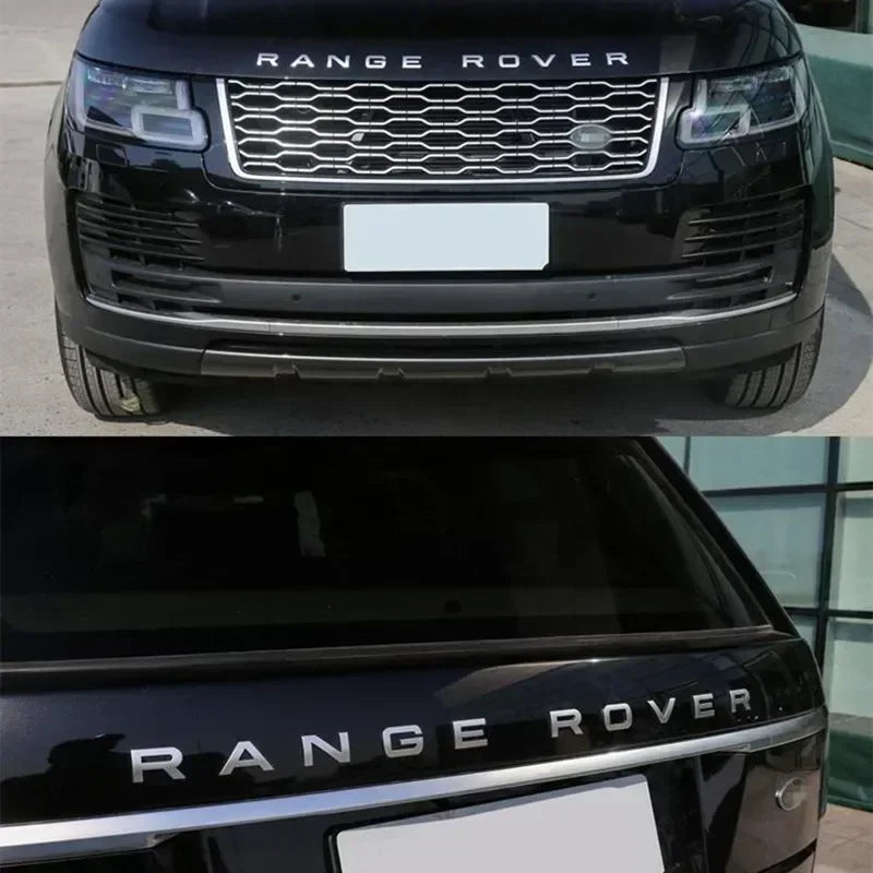 3d ABS Logo Letters Car Hood Badge Bonnet Sticker For Range Rover Emblem L320 L322 L405 L494 Vouge Discovery Evoque Accessories