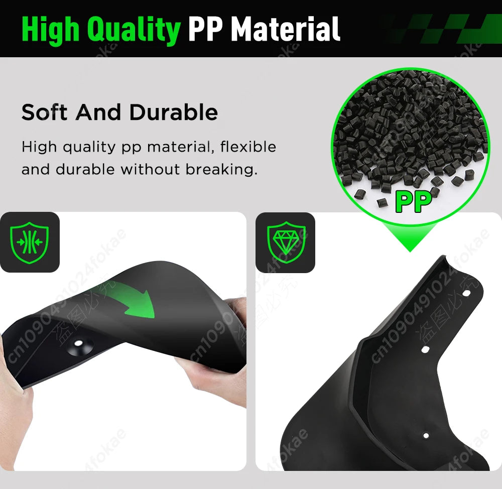 FOR High Quality ABS Plastics Automobile Fender Mudguards Mud Flaps For Porsche Cayenne 9PA 2008 2009 2010