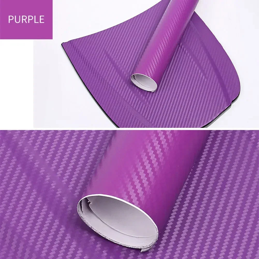 30x127cm Car 3D Carbon Fiber Roll Film Stickers DIY Vinyl Film Auto Interior Styling Carbon Fiber Decorative Decals