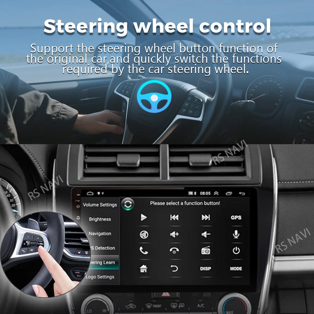 Android 15 For Toyota Camry US 2012 - 2014 2K QLED Android Car Radio Multimedia Video Player GPS Stereo CarPlay 4G Head Unit