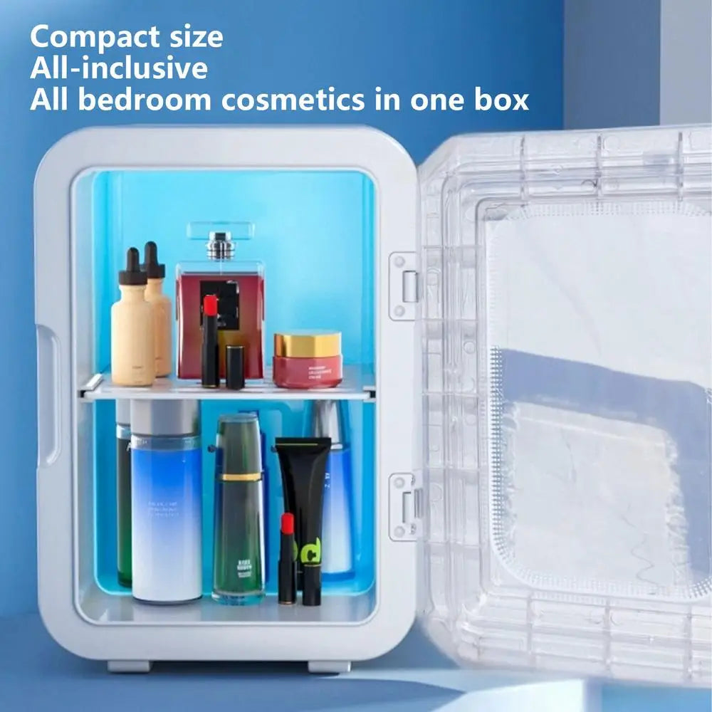 Small Car Refrigerator Intelligent Travel Fridge With 2 Modes 6L Transparent Energy-Saving Cooler Space-Saving Fridge For Home
