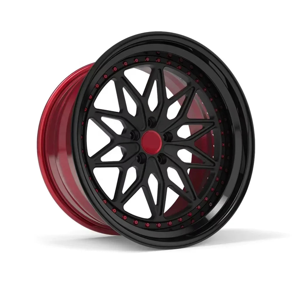 GVICHN OEM Custom Forged Wheel Hub 5x112 19 Inch 22 inch Aluminum Alloy Multi Spoke 3 Piece Car Wheel Rims