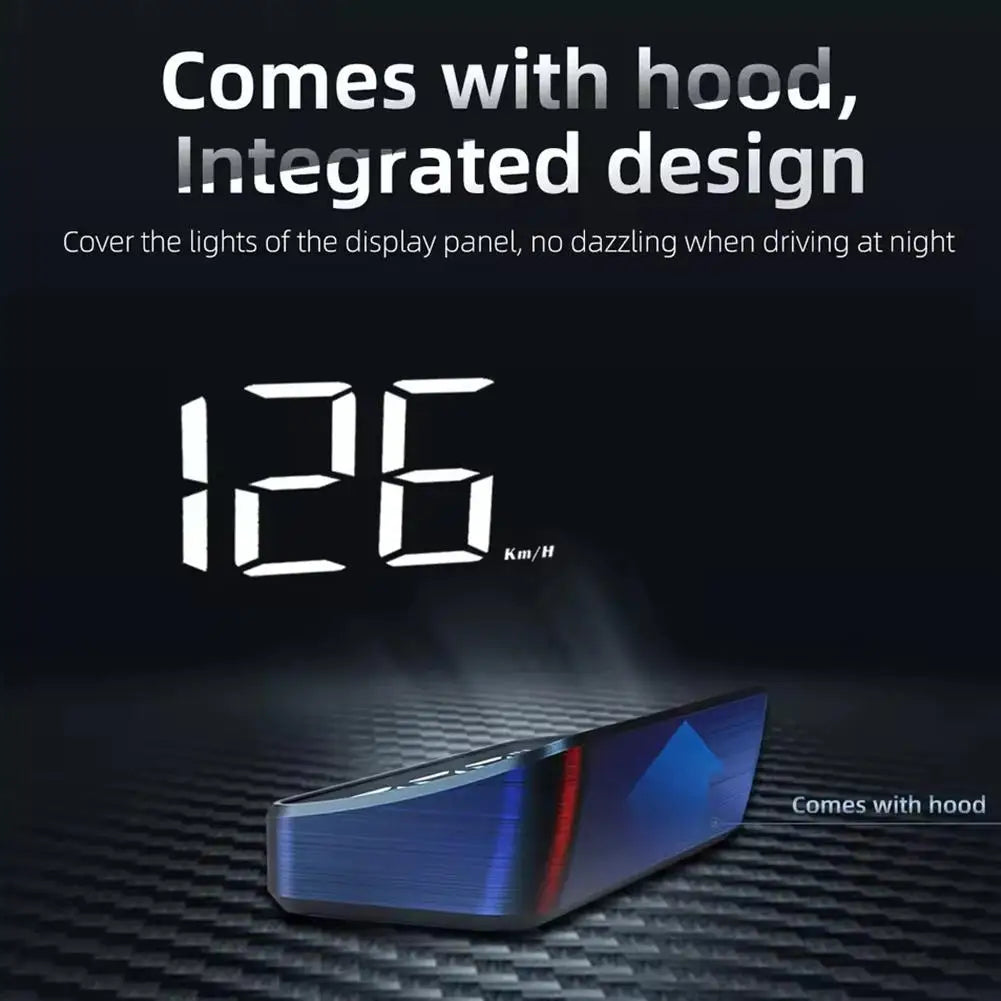 M2 Head Up Display Car Universal Speedometer KMH/MPH HUD USB Cable Plug & Play GPS & Beidou Dual Satellite System