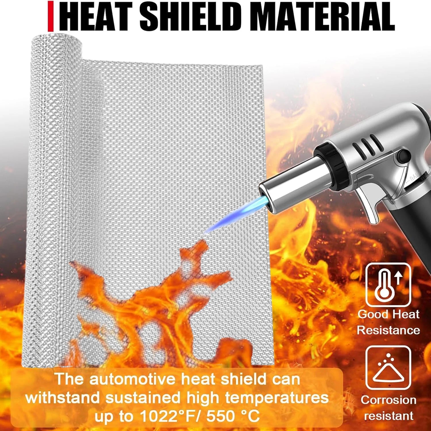 Silver Embossed Aluminum Heat Shield Exhausts Electrical Turbo Heat Insulation Auto Temperature Isolated Sticker Exhaust Systems
