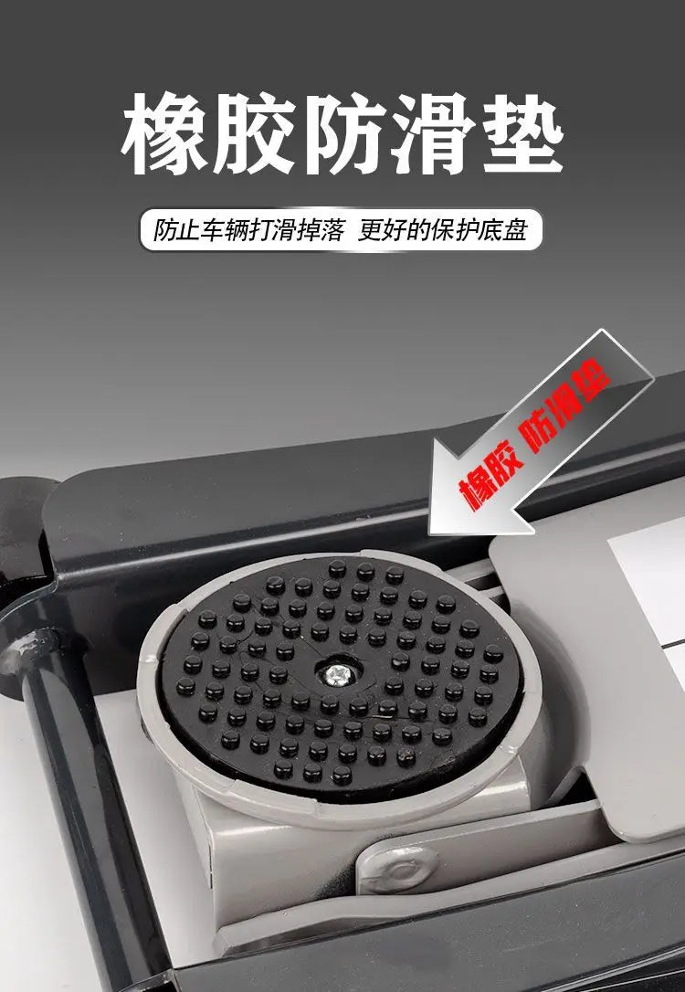 Small Cargo Car Car Jack Horizontal Hydraulic Hydraulic Double Pump 3 Tons Ultra-thin Low Pump Tire Replacement