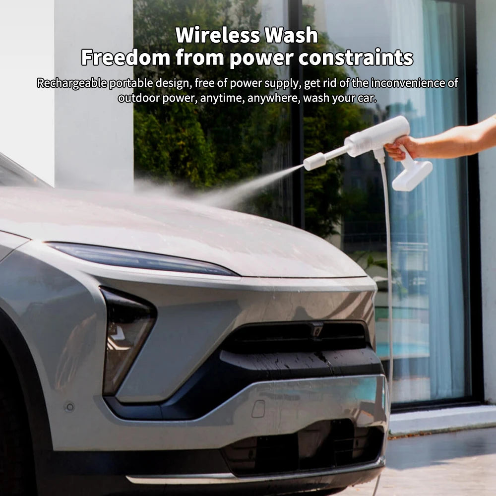 Xiaomi Mijia Electric Car Washer Gun 2.4MPA High Pressure Cleaner Foam Nozzle Auto Cleaning Care Cordless Car Washing Water Gun