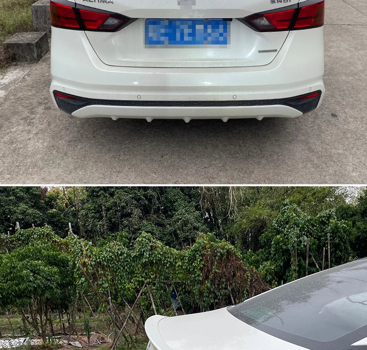 For 2019--2022 Nissan Altima Teana Rear Trunk Spoiler M4 Style Rear Window Roof Spoiler ABS Material Tuning Body Kit Accessories