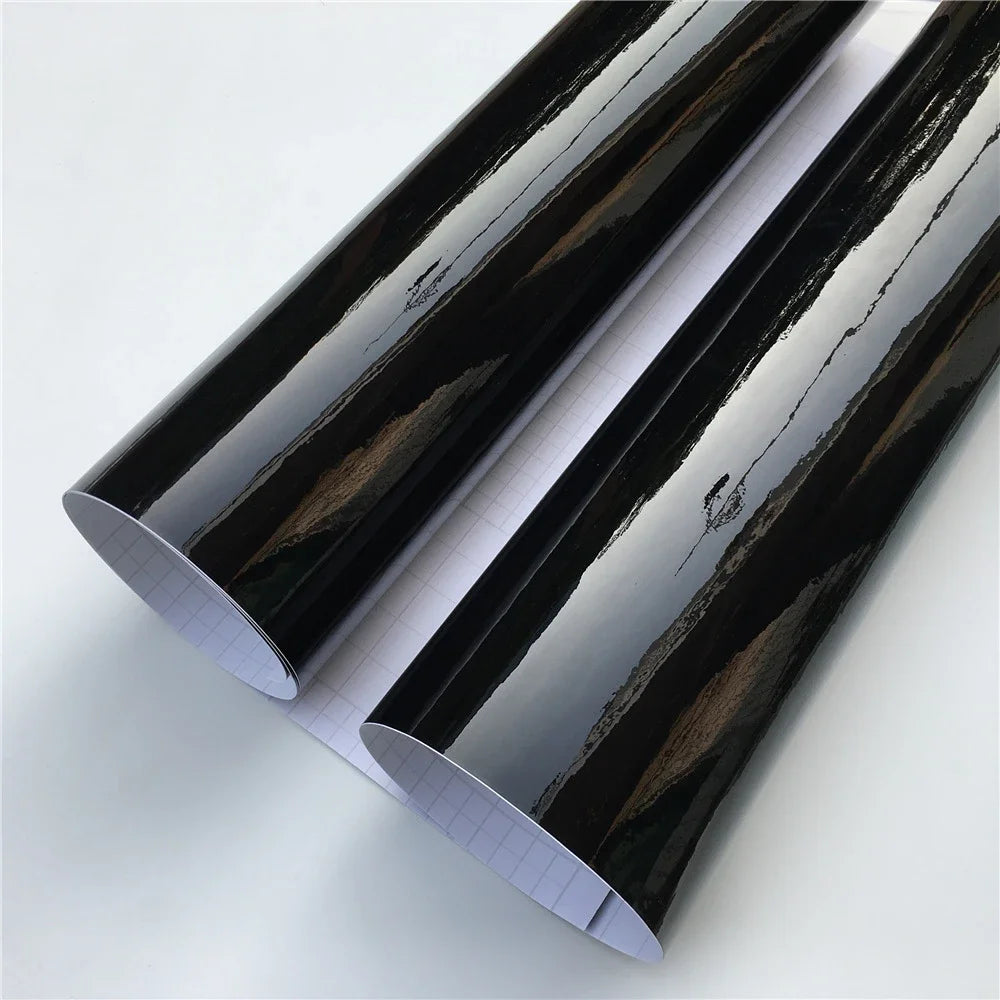 Ultra Glossy Black Vinyl Wrap Car Film Car Wrapping Film Foil Bubble Free For Car Sticker Bike Phone Console Skin