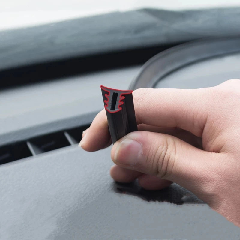 1.6M Car Rubber Sealing Strip Auto Dashboard Sealing Strip Noise Sound Insulation Rubber Strips Universal for Weatherstrip