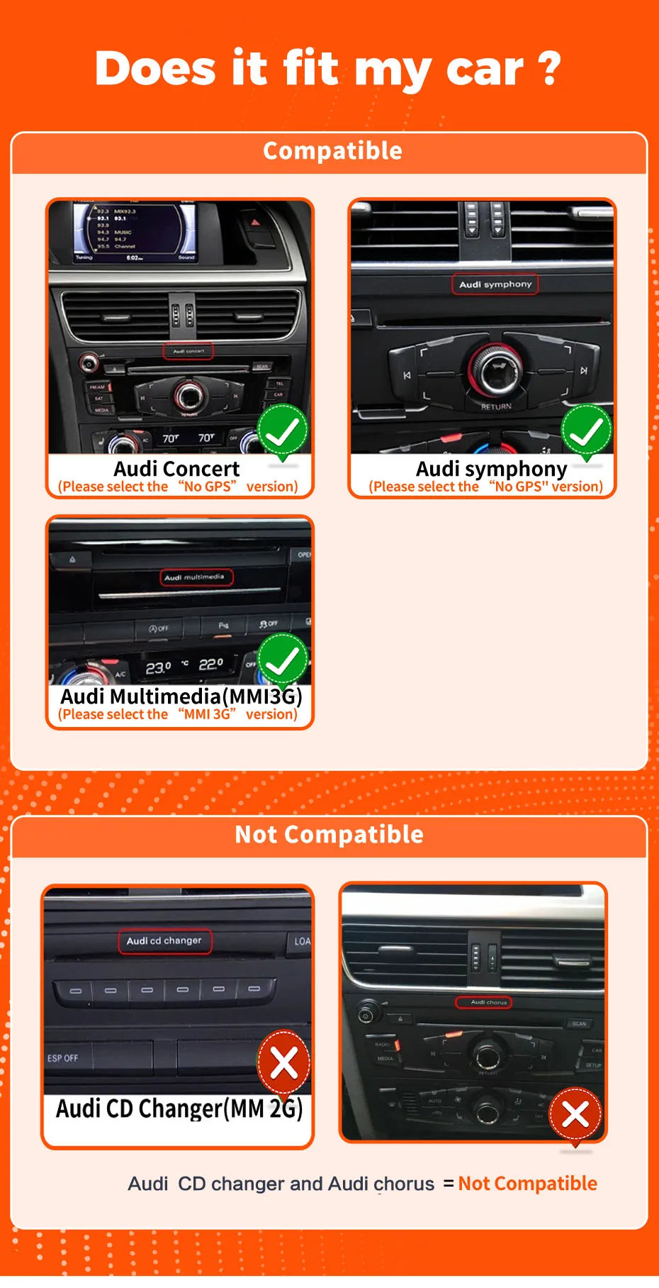 wireless carplay Android auto bluetooth car stereo radio for audi a4 b8 a5 S4 Multimedia Player Navigation GPS touch screen RHD