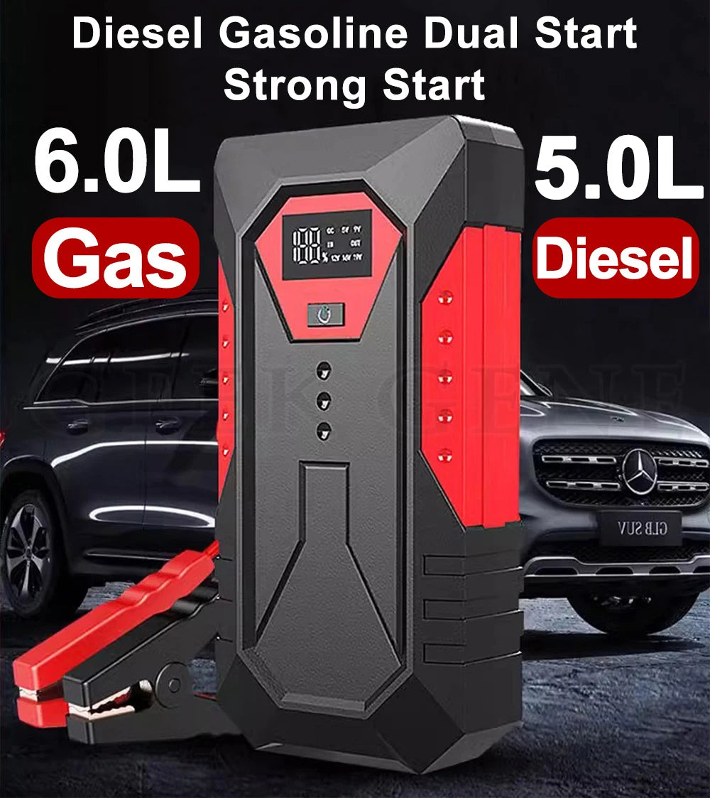 GKFLY Jump Starter Power Bank 800A /1200A Portable Car Battery Starter For 12V Car Emergency Booster Starter Starting Device