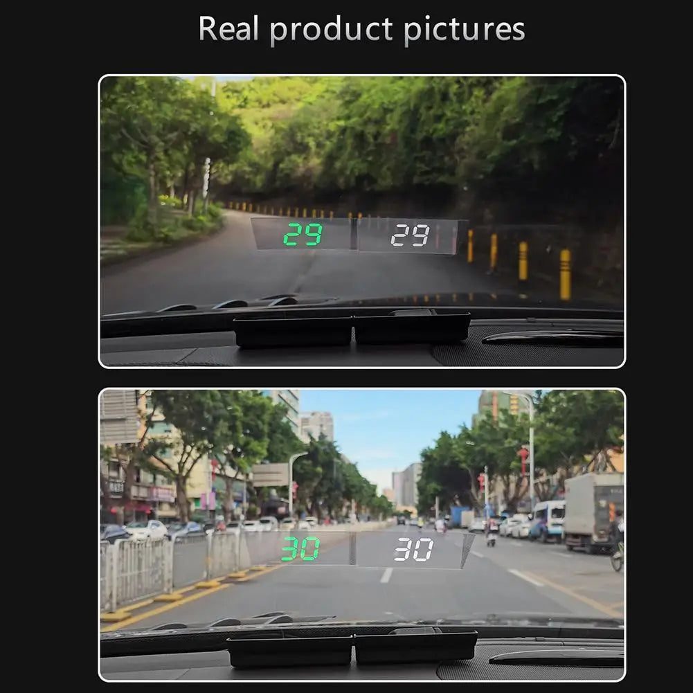 M2 Head Up Display Car Universal Speedometer KMH/MPH HUD USB Cable Plug & Play GPS & Beidou Dual Satellite System