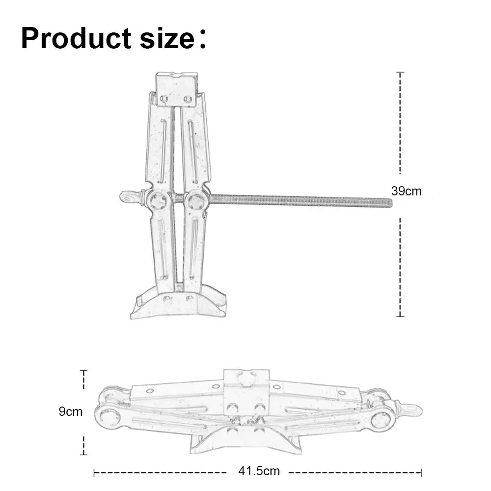 1.5T car jacks Manual Lift Jack Car Repair Tool Lifting Tool with Labor-saving Ratchet Wrench Foldable Jack for Car