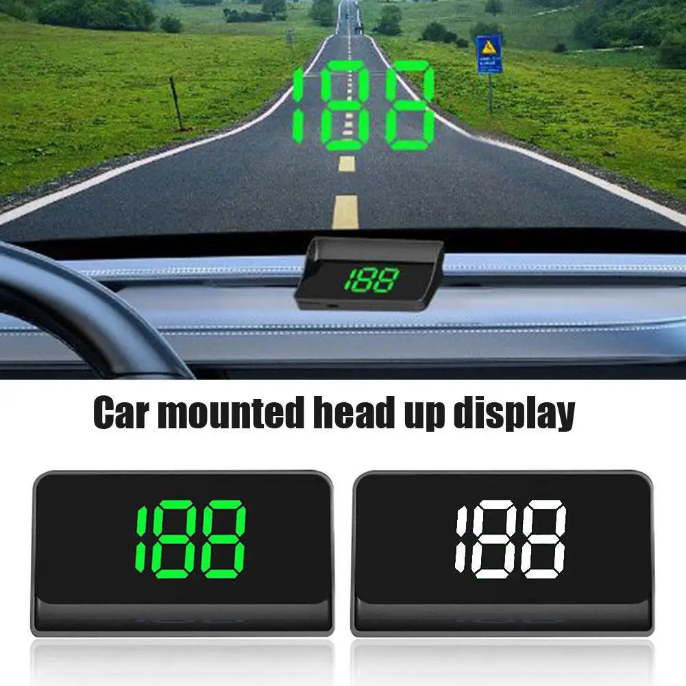 M2 Head Up Display Car Universal Speedometer KMH/MPH HUD USB Cable Plug & Play GPS & Beidou Dual Satellite System