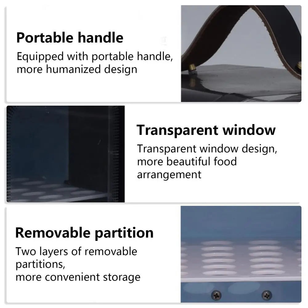 Small Car Refrigerator Intelligent Travel Fridge With 2 Modes 6L Transparent Energy-Saving Cooler Space-Saving Fridge For Home