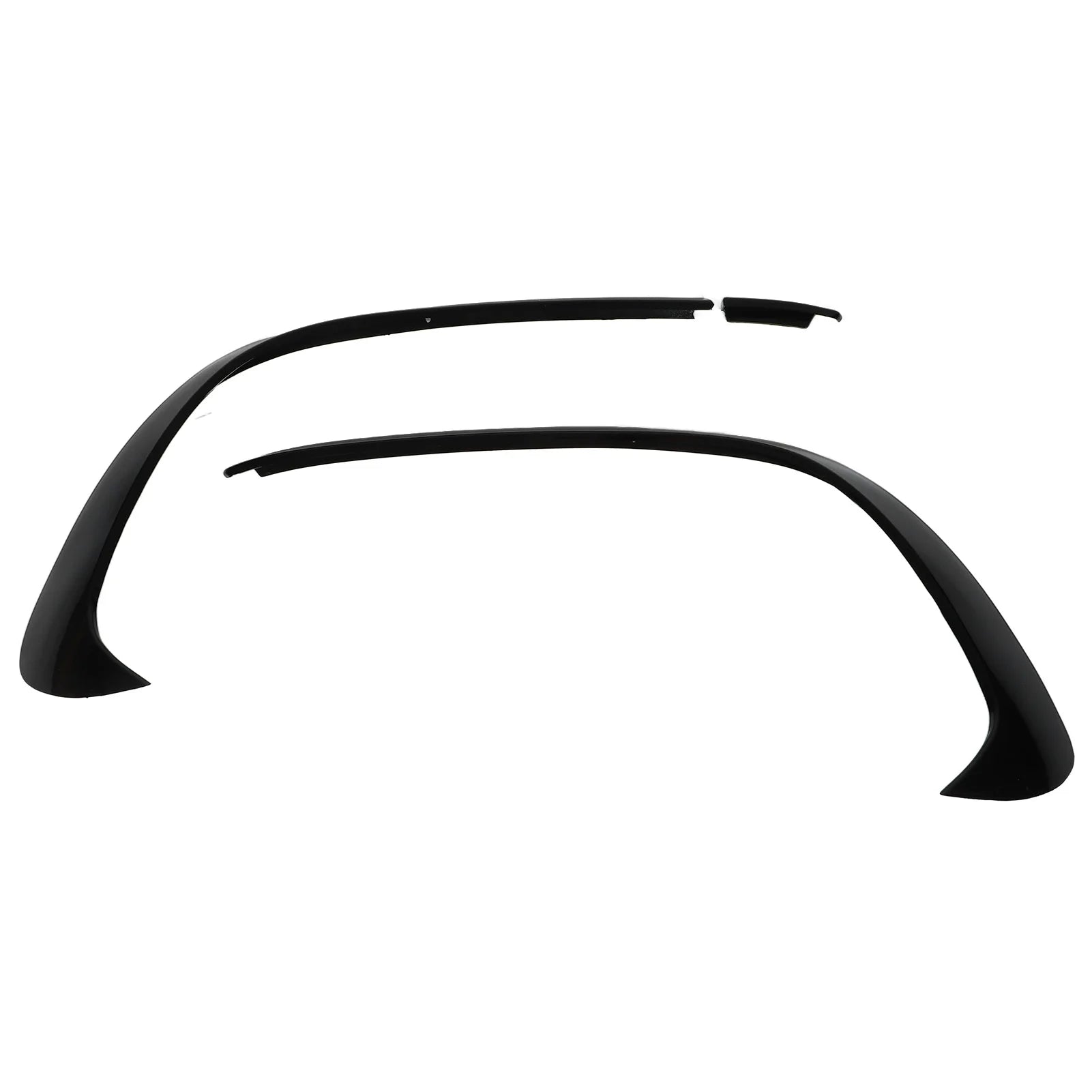 3pcs Glossy Black Front Bumper Spoiler Splitter Trim Replacement for Mercedes‑Benz A‑Class W176 AMG‑Line A45 2015 2016 2017 2018
