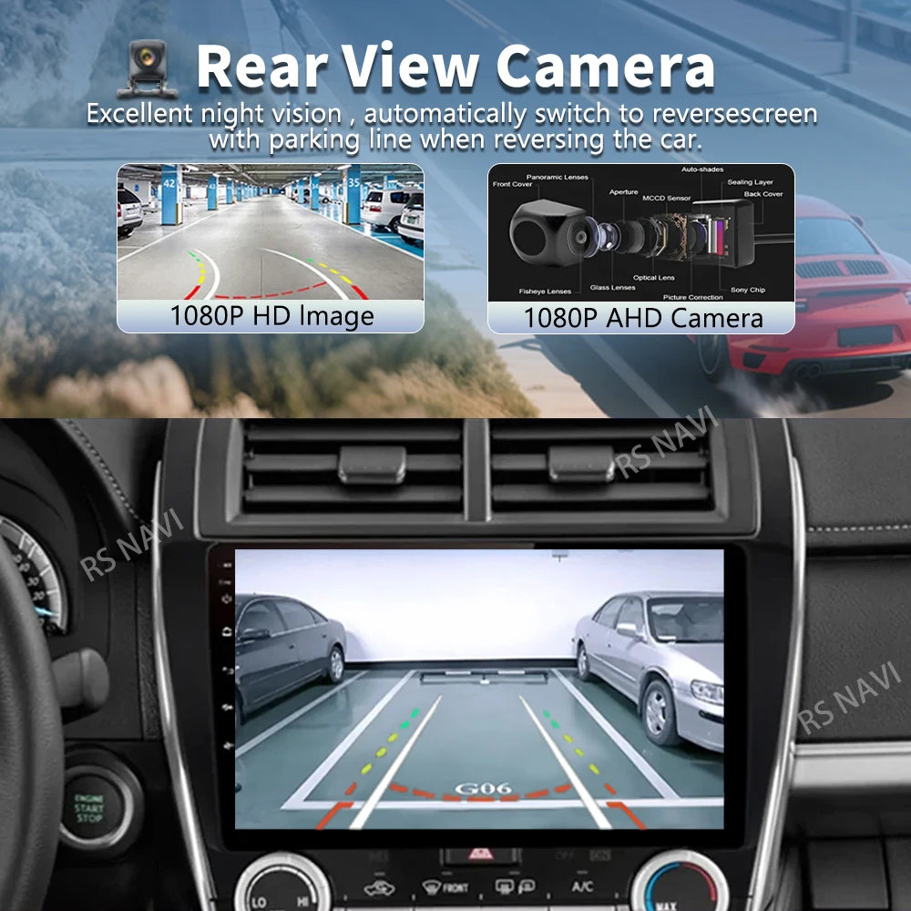 Android 15 For Toyota Camry US 2012 - 2014 2K QLED Android Car Radio Multimedia Video Player GPS Stereo CarPlay 4G Head Unit