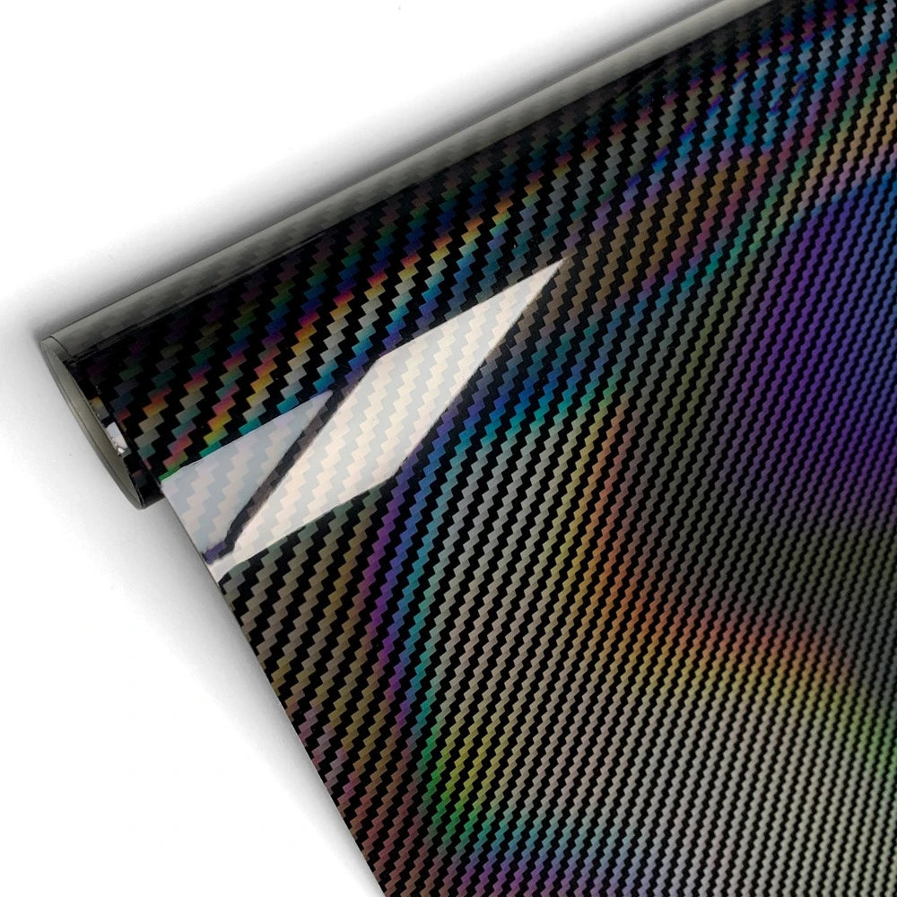 9D Carbon Fiber Car Sticker Self Adhesive Glossy Black Vinyl Wrap Film Anti-Scratch Auto Decoration Sticker for Cars Accessories