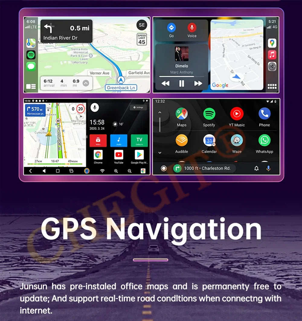 7/9/10inch 2 Din Car Audio Android 13 4/8Core Android auto Carplay 64G Automotive Multimedia Player BT Car intelligent Systems