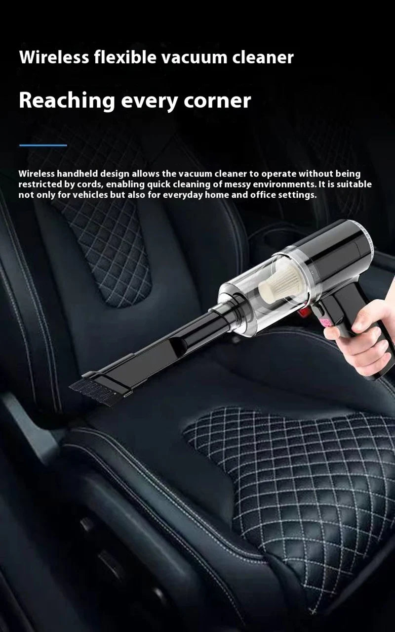 Car Vacuum Cleaner Handheld Auto Vacuum USB Charging Car Cleaner Small Car with Fully Automatic High Power Powerful Cleaning