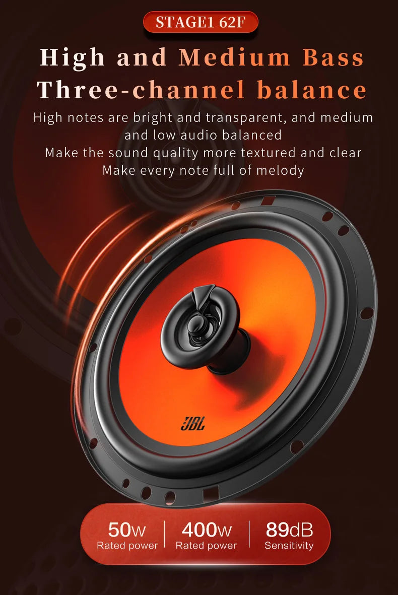 JBL car audio speaker 6.5-inch coaxial speaker 400W power car treble midrange subwoofer stereo speaker genuine JBL car speaker