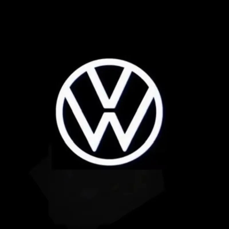 LED Car Door Light Projector Lamp For Volkswagen VW R Line GTI Touareg 7P Golf 5 6 7 Jetta MK5 MK7 Passat B6 B7 B8 B9 CC Tiguan