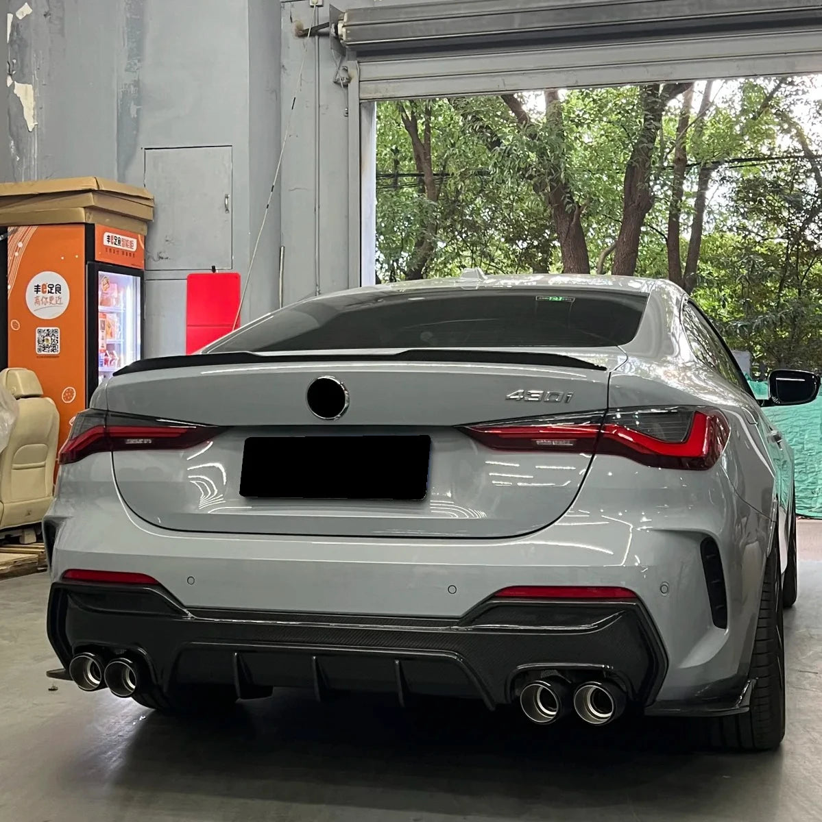 For BMW 4 Series G22 420i 430i 420d 430d M440i M440d 2020 2021 2022 2023 2024 M4 Style Rear Trunk Lid Spoiler Lip Rear Wind Wing